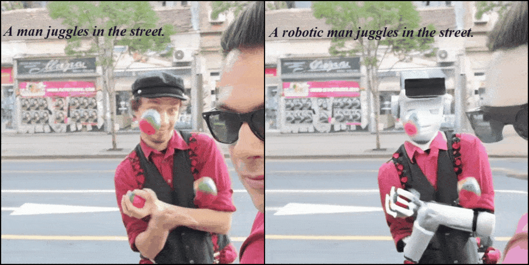Juggling selfie